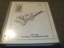 CMI Corp MTP-400 Material Transfer Placer Parts Catalog Manual Book xz