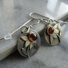 925 Silver Ear Hook Earrings Drop Dangle Women Wedding Engagement Jewelry Gifts