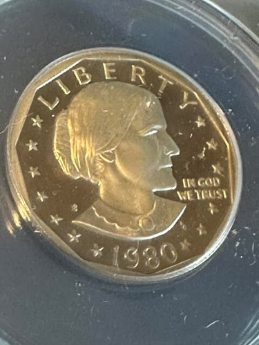 1980-S Susan B. Anthony Dollar ANACS PF68 Proof DCam - Picture 6 of 8