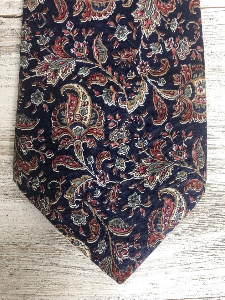 Banana Republic Safari & Travel Clothing Co. Corbata Corbata Floral Algodón Vintage 54” Foto 3 de 4