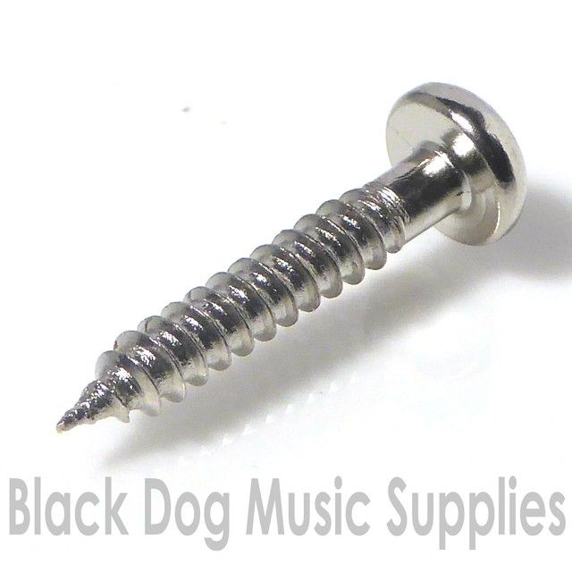 Guitar Screws, 2.6mm x 14mm, Dome Head, in Chrome, or Black eBay