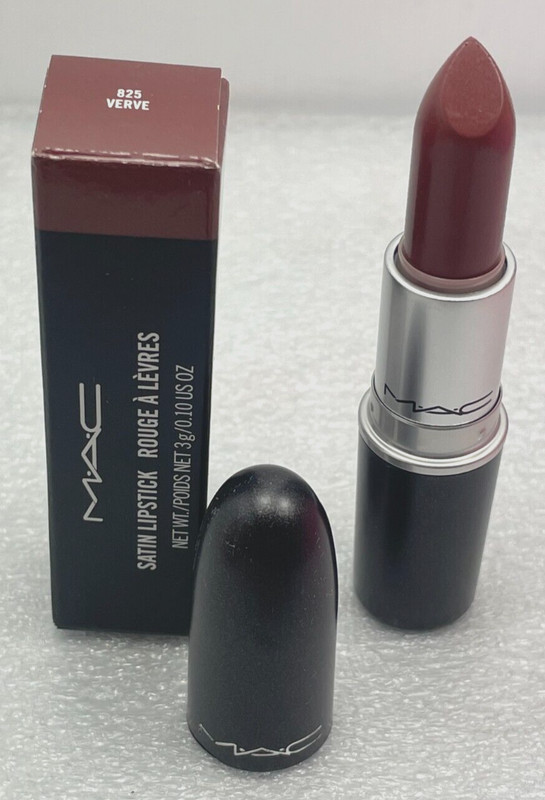New in Box MAC Satin Lipstick #825 VERVE  **RARE DISCONTINUED