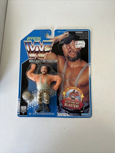 WWF Vintage MOC Hasbro Luke Bushwhackers Snuka hog...