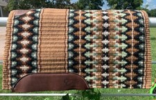 Western Show Horse Riding Handmade Base Saddle Pad Wool in 34 42