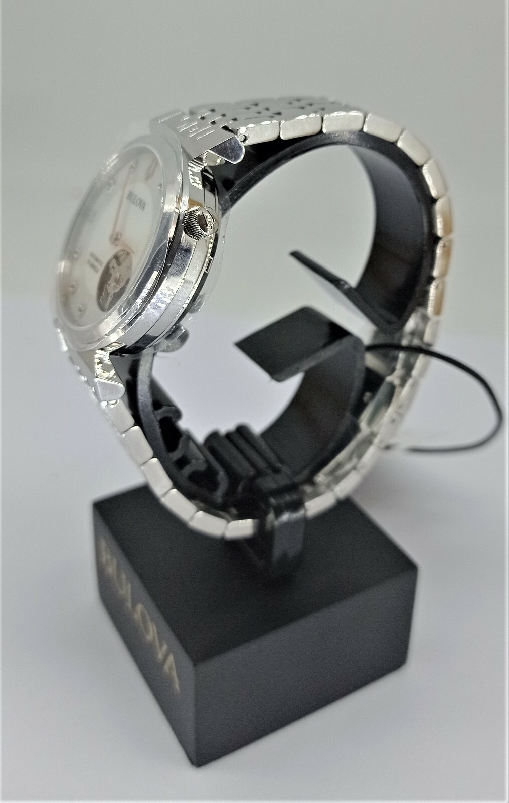 OROLOGIO BULOVA AUTOMATICO DONNA REGATTA MADREPERLA DIAMANTI MONTRE FEMME WATCH