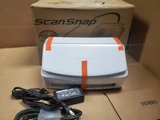 Fujitsu iX1500 PC/Mac Scanner w/AC Adapter USB Full Package/Box