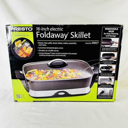 Presto 16” Electric Skillet Foldable Model 06857 75741068572 eBay