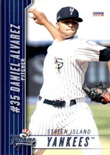 2018 Staten Island Yankees Choice #1 Daniel Alvarez Venezuela VZ Baseball Card