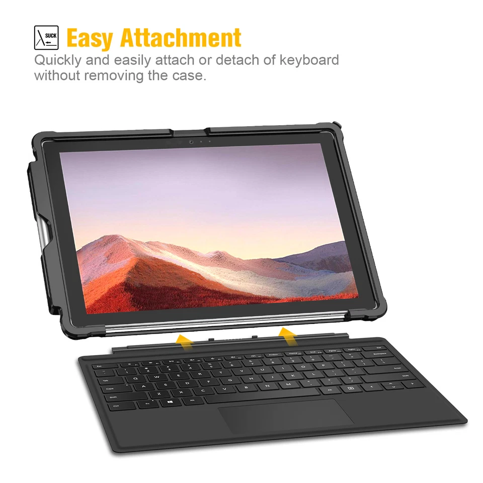 For Microsoft Surface Pro 7/ Pro 6/ Pro 5/ Pro LTE Shockproof Case Rugged Cover - Image 4 of 4