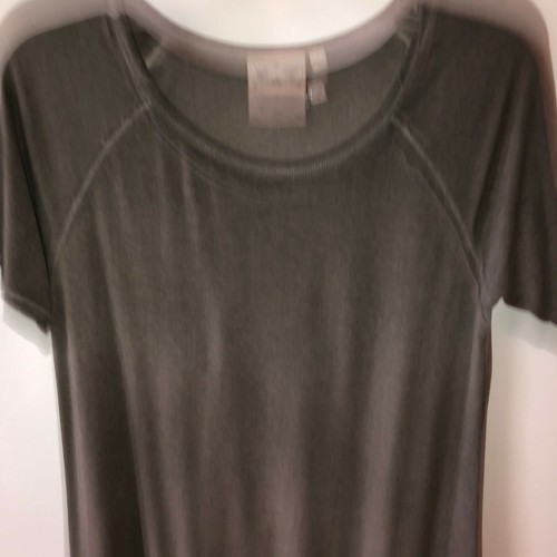 Dantelle Womens Medium Gray Short Sleeve Ruffled Hem Tunic Casual Top Shirt M - Picture 4 of 7
