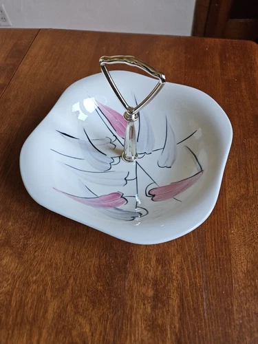 Vintage Red Wing Serving Tray with Handle