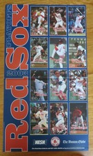 2003 BOSTON RED SOX Globe Poster DAVID ORTIZ MANNY RAMIREZ PEDRO MARTINEZ