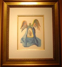 SALVADOR DALI Original Divine Comedy Purgatory 33 Woodcut Print - COA -Exquisite