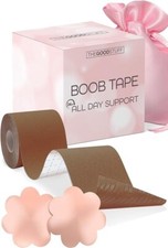 Boob Lift Tape for Large Breasts, Boobytape for Breast Lift Sweat-Proof Coffee