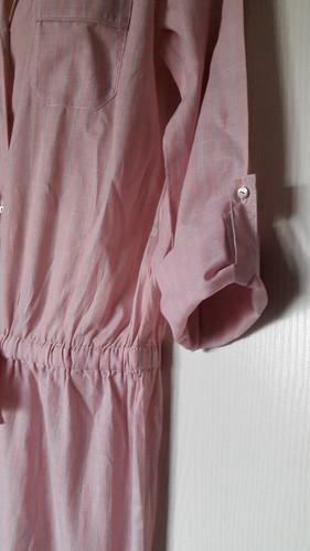 ETAM PYJAMA COMBINAISON LONGUE MANCHES AJUSTABLES FR L /EU L /UK L ROSE RAYE - Imagen 8 de 11