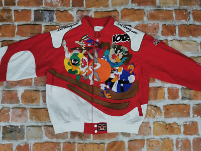 NEU*LOONEY TUNES VINTAGE USA JACKE*TAZ BUGS BUNNY WILE E. SYLVESTER*GR: M*NEU