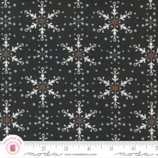 Moda PEPPERMINT BARK 30695 12 Brown Snowflakes BASIC GREY Quilt Fabric CHRISTMAS