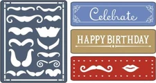 Sizzix Texture Fades and Impresslits Embossing Folder By Tim Holtz