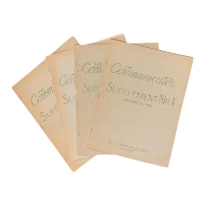Scientology / Communicator Supplement Nos 1-4 November 1952 July 1953 All 1st ed