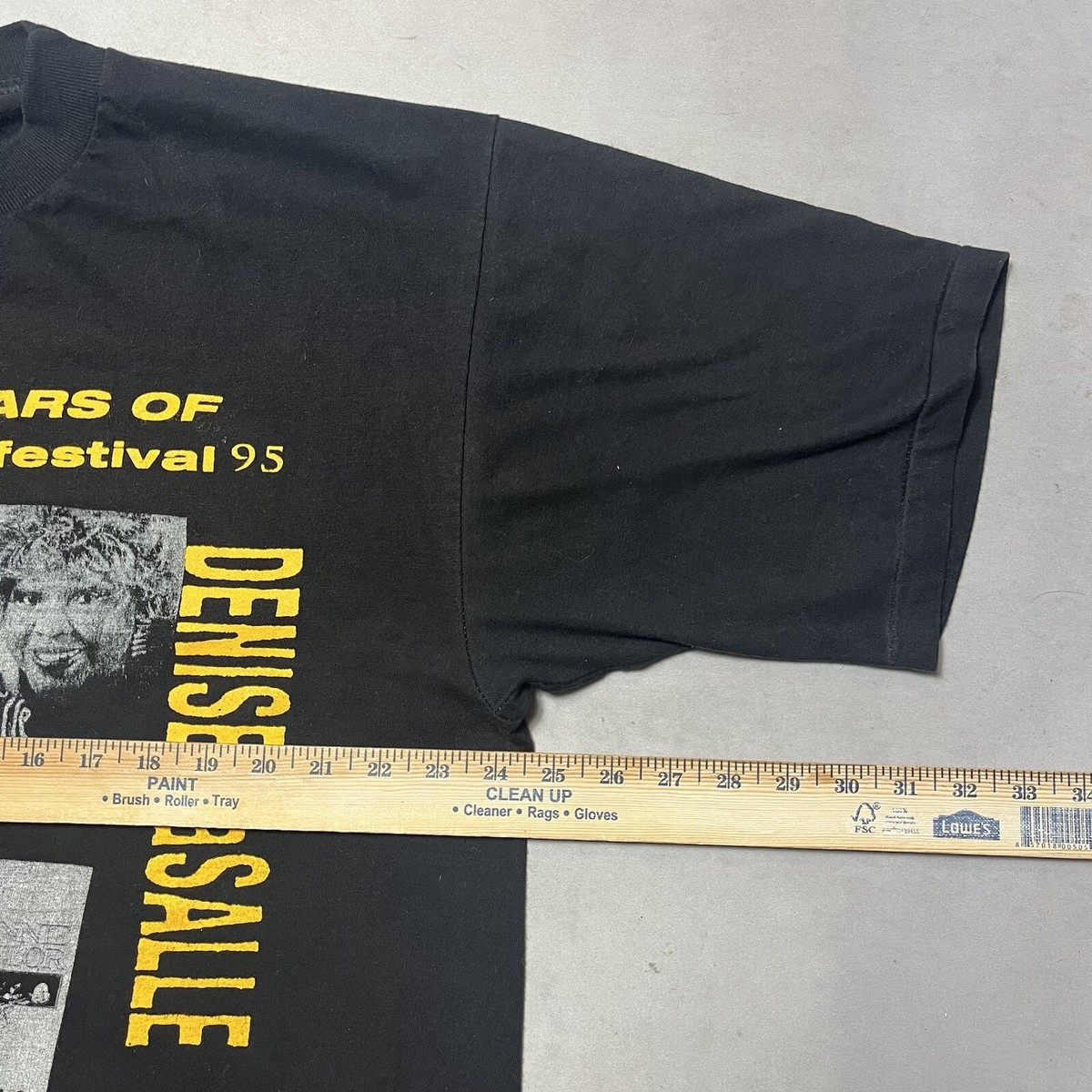 Vintage 90s Blues Festival 95 Tour Rap Tee T shirt Single