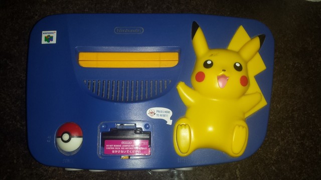 Nintendo 64 Pokemon Edition Blue & Yellow Console