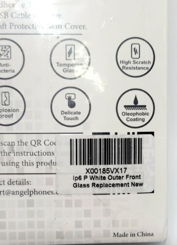 FRONT Outer SCREEN Glass REPAIR Kit For iPhone 6 Plus WHITE Replacement Lens NEW - Picture 19 of 24