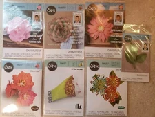 Lot of 7 Sizzix Framelits & Thinlits, All Flowers Florals, Some David Tutera