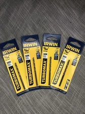 Irwin Turbomax Drill Bit Wood Plastic Steel Drilling 9/64 Inch Pack of 4