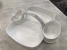 Tiffany & Co Weave Strawberry Basket & Creamer w/Cover Sugar Vintage Rare (1994)