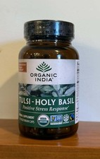 Organic India Tulsi-Holy Basil 90 Veggie Caps Gluten-Free, Organic.