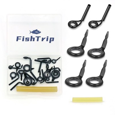 baitcaster rod tip repair Fishing Tips Kit 30pcs Fishing Pole Tips Replacement Kit Ce 9km-dwlife Micro Fishing Rod Repair Kit