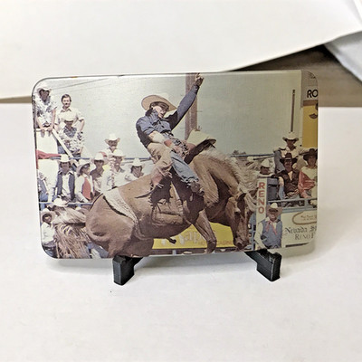 Cowboy On Bucking Bronco Reno Rodeo Belt Buckle ~Z59~