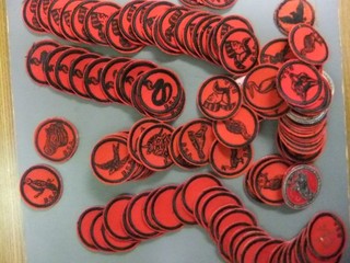 Boy Scout COLLECTION Patrol Medallions Red & Black 3679QQ