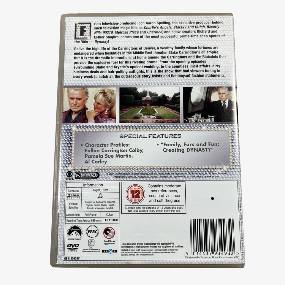 Dynasty Complete Series Season 1 to 9 1 2 3 4 5 6 7 8 9 DVD Box Set Joan Collins - Image 4 of 4