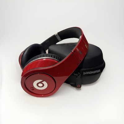 Vintage Monster Beats by Dr. Dre Studio 1st Gen Over-Ear Headphones - Red (Read)