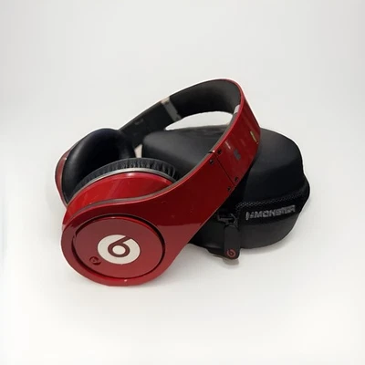 Vintage Monster Beats by Dr. Dre Studio 1. Gen Over-Ear Kopfhörer - Rot (lesen) - Bild 1 von 4