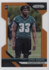 2018 Panini Prizm Rookie Orange Prizm 5/249 Josh Adams #296 1q0b