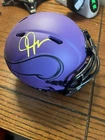 Justin Jefferson Signed Rave Mini Helmet Beckett Authentication