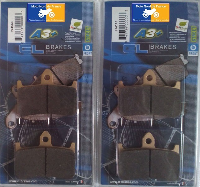 Plaquettes de frein avant Carbone Lorraine restaurer le freinage Honda VTR 400 R
