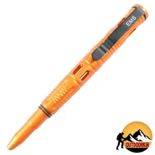 6" EMS Orange ALUMINUM Tactical Pen Pocket Ballpoint Writing Outdoor SURVIVAL