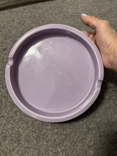 Vintage Ashtray 1983 JARU CERAMIC Purple Lilac Fiesta Go Along