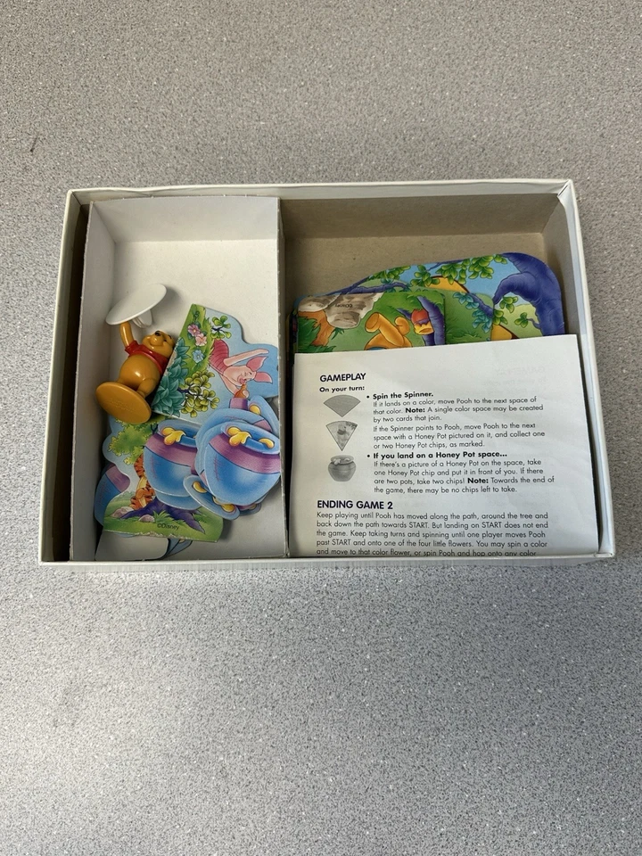 VTG 1996 Winnie The Pooh Honey Pot Hunt & Memory Board Game COMPLETE - Image 4 of 4