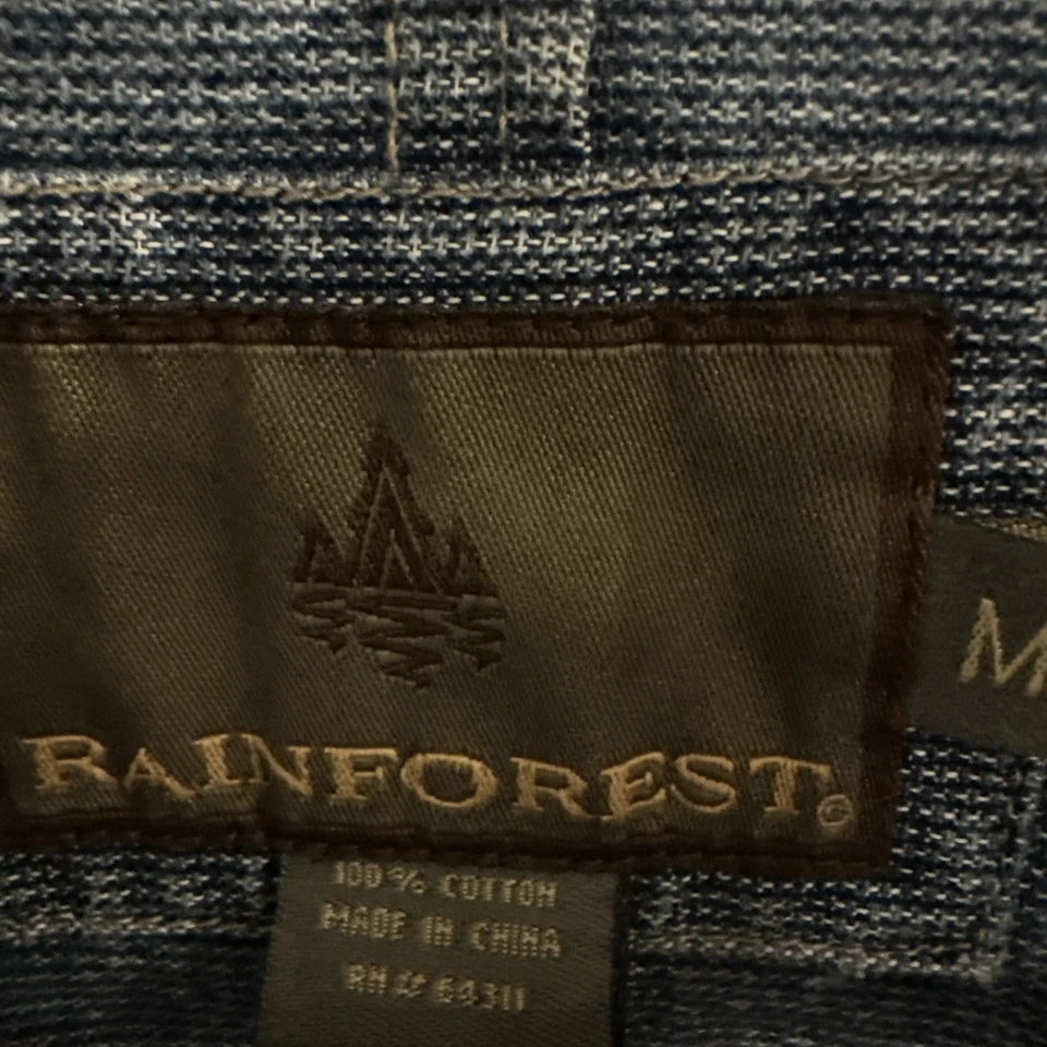 Denim Chore Barn Coat Men’s Size Medium 90s Blue Cotton Utility Jacket - Image 3 of 4