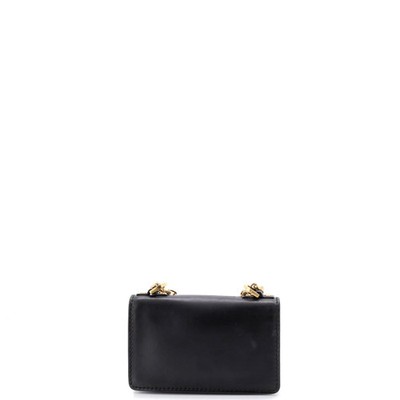 Dior J'ADIOR Mini Flap Crossbody Bag Black Grained Leather Gold