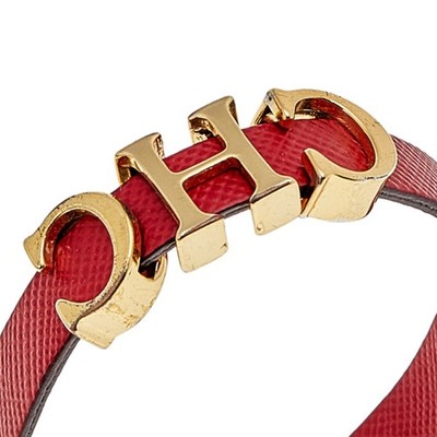 Carolina Herrera Red Leather Cord Belt with Gold CH Charms CHHC | Skinny belt red - CH Carolina Herrera United States main image 4