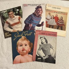 *Vintage Knitting Books Lot Of 5 Books
