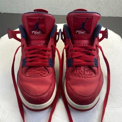 Size 10 Men s Nike Air Jordan 4 Retro FIBA Red White CI1184-617  RARE clean