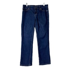 Banana Republic Straight Leg Crop Jeans Dark Wash Mid Rise Women  s Size 4/26
