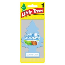 Little Trees Summer Linen Hanging Air Freshener Home Car 1 Packs - CHOOSE QTY