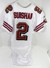2006 San Francisco 49ers Shaun Suisham #2 Game Issued White Jersey 60th Patch 6